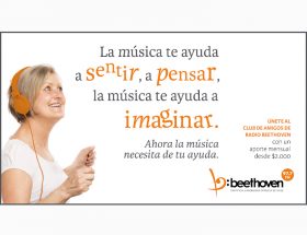 La música te ayuda a sentir, a pensar, la música te ayuda a imaginar.