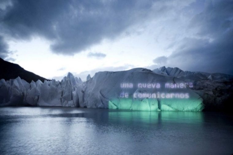 Hidropoética, secuencia tríptico Glaciar (2013-19), de Nataniel Álvarez.