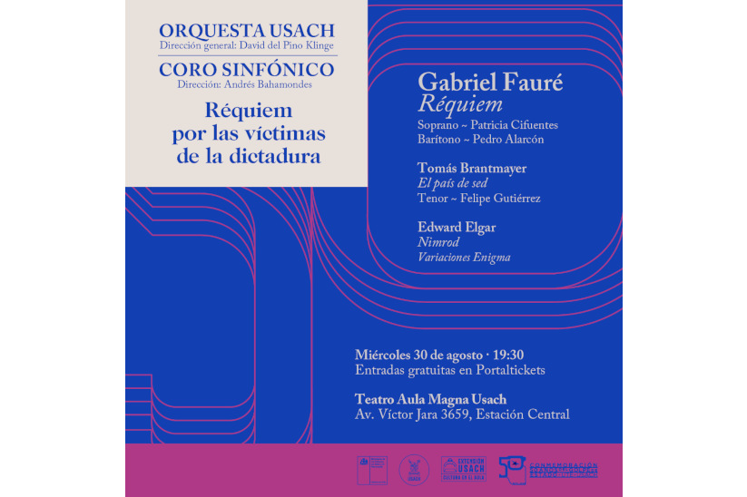 El programa Réquiem por las víctimas de la dictadura contará con Patricia Cifuentes, Pedro Alarcón y Felipe Gutiérrez, e incluirá El país de sed de Tomás Brantmayer. Dirige David del Pino.