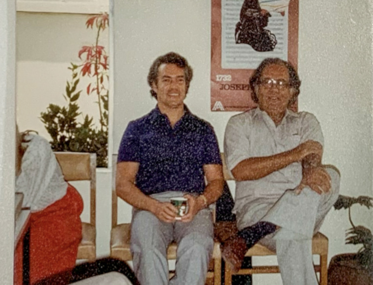 Adolfo Flores y Fernando Rosas. Foto incluida en Andante con tutti.