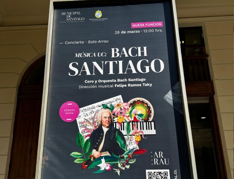 El paso firme de Bach Santiago: debuta en el Teatro Municipal y también en Vitacura, con cantatas para Semana Santa
