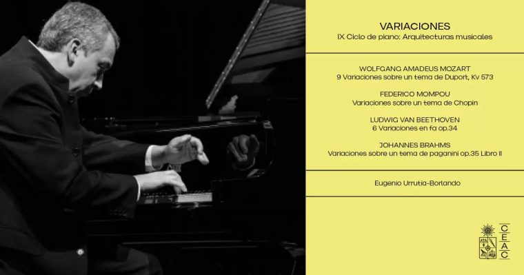 Participe por una entrada doble para asistir al IX Ciclo de Piano - Concierto N°3 • Variaciones